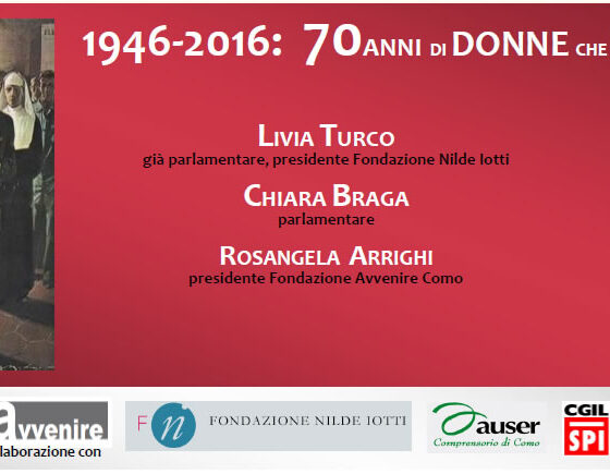 “70 anni di donne che votano” alla biblioteca comunale di Como