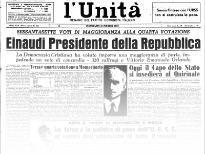 L’UNITA’ E I PRESIDENTI: 1948 – LUIGI EINAUDI