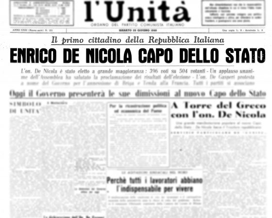 L’UNITA’ E I PRESIDENTI: Enrico De Nicola