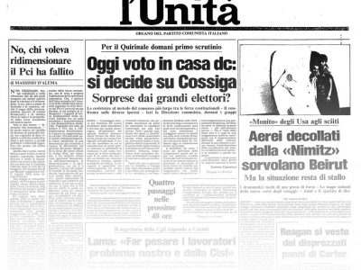 L’UNITA’ E I PRESIDENTI: 1985 FRANCESCO COSSIGA